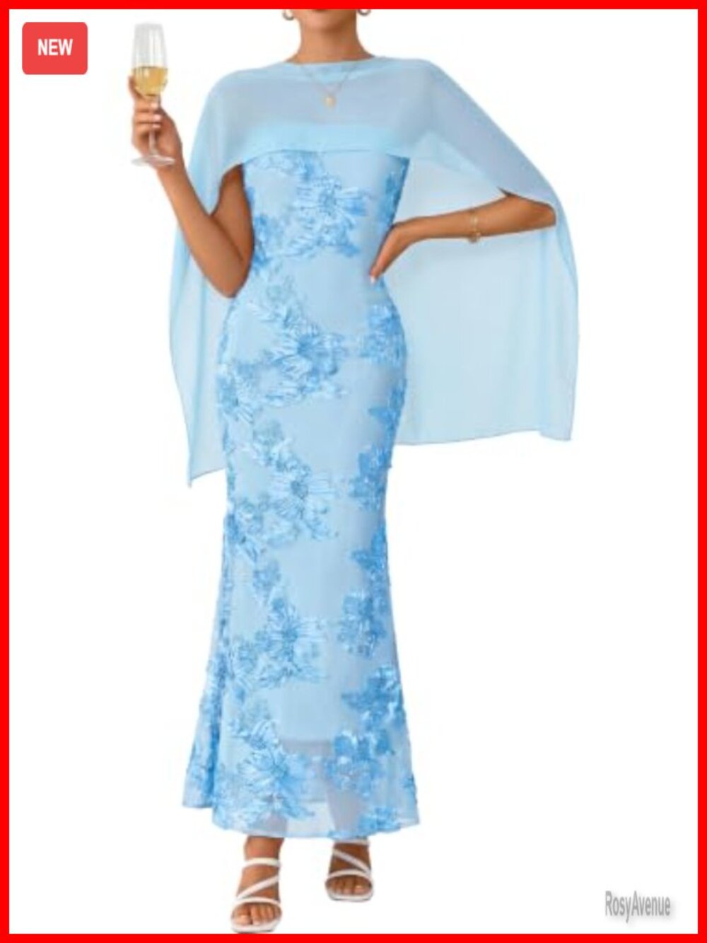 Floral Maxi Dress Strapless Formal Wedding Guest Bodycon Fishtail
